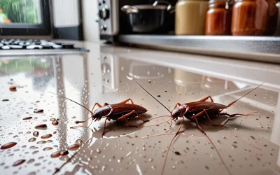 Dedetização no Rio de Janeiro para baratinhas na cozinha: riscos em armários, pias e eletrodomésticos